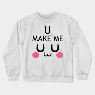 uwu cute face Crewneck Sweatshirt